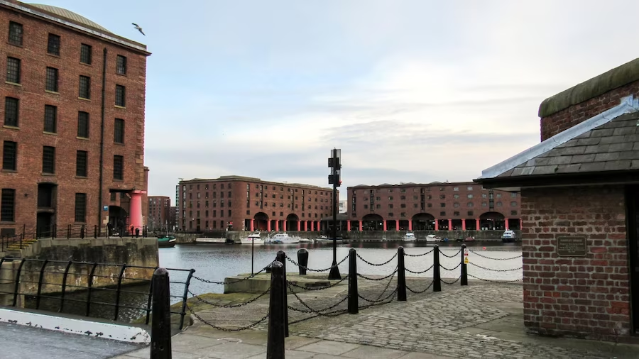 View of Royal Albert Dock, Liverpool, a serene study spot.