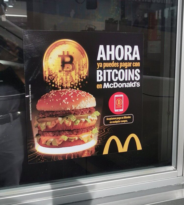 Mc Donalds accepterer bitcoin i El Salvador