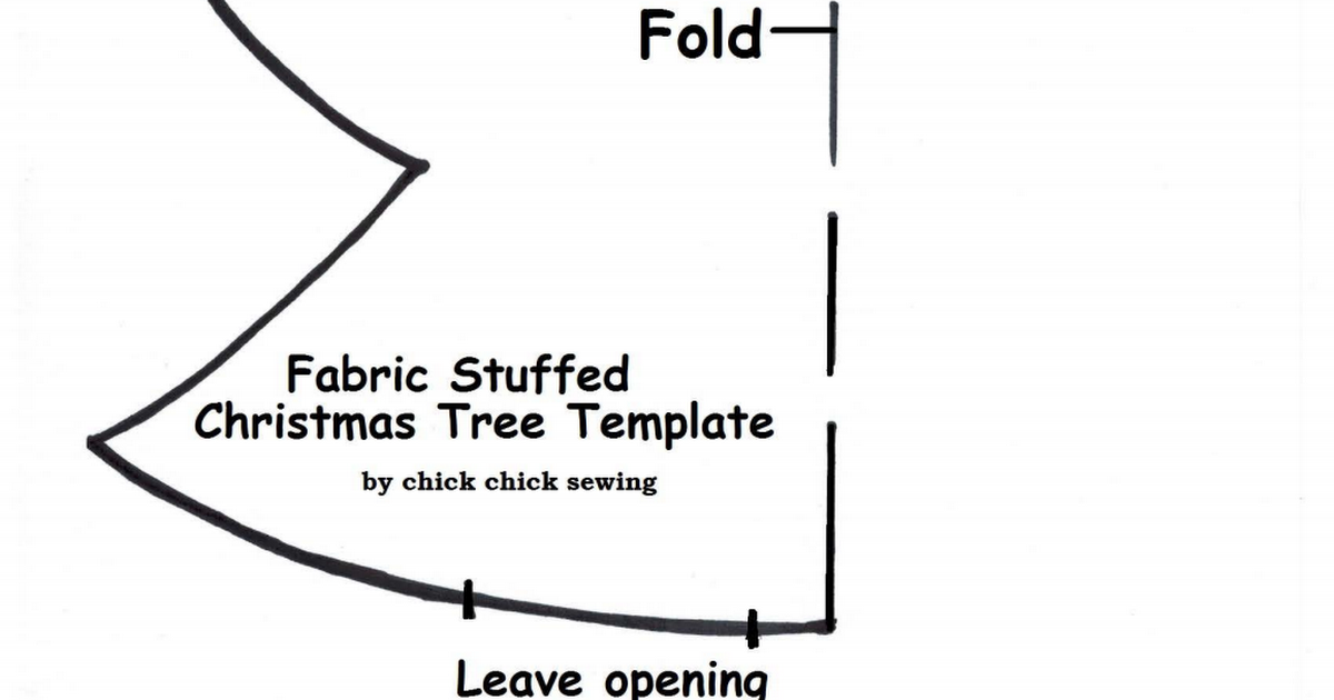 Fabric Stuffed Christmas Tree Template Google Drive