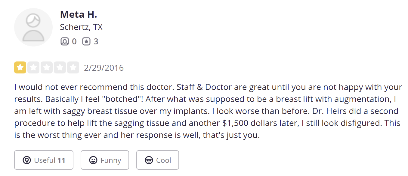 Dr. Connie Hiers Plastic Surgery & Med Spa review