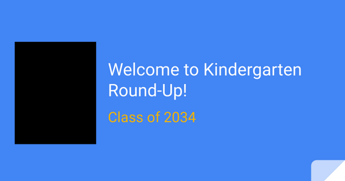 Lowell Kindergarten Round-up 2019