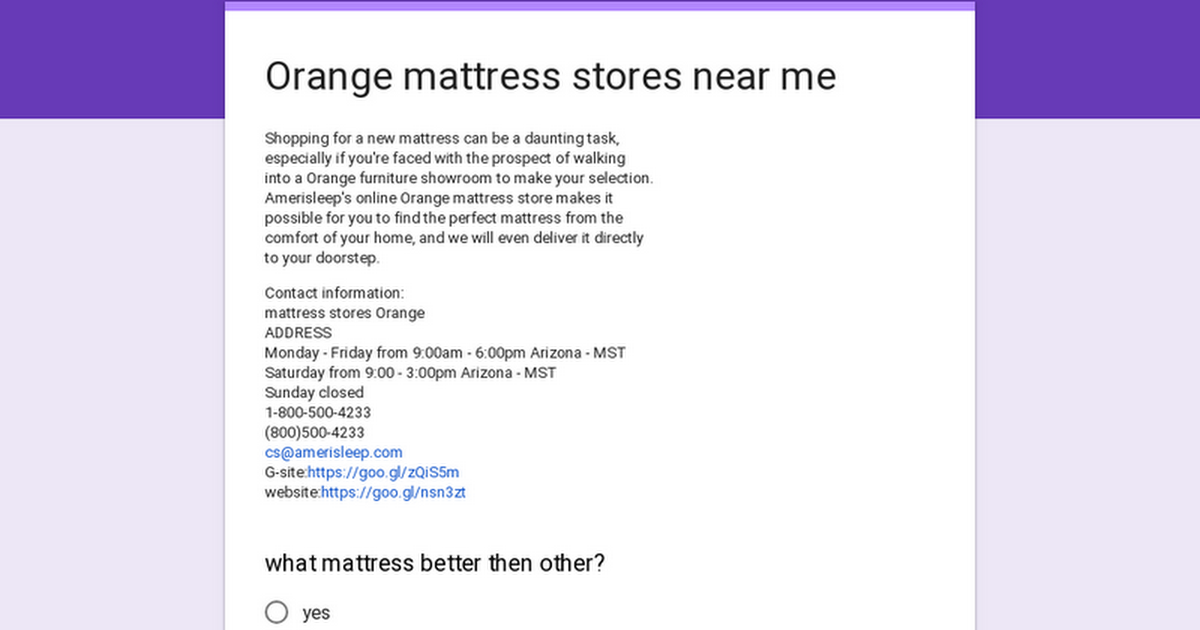 mattress stores orange ave