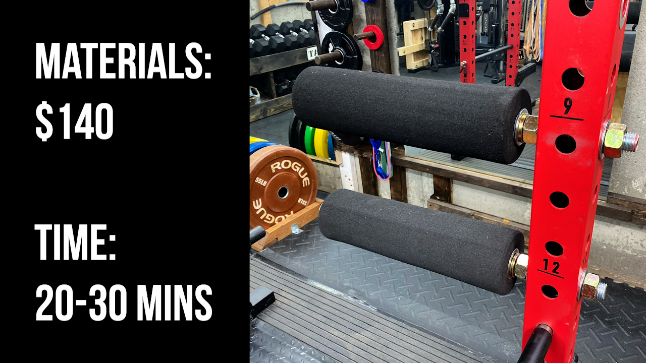 DIY Leg Rollers Garage Gym Experiment