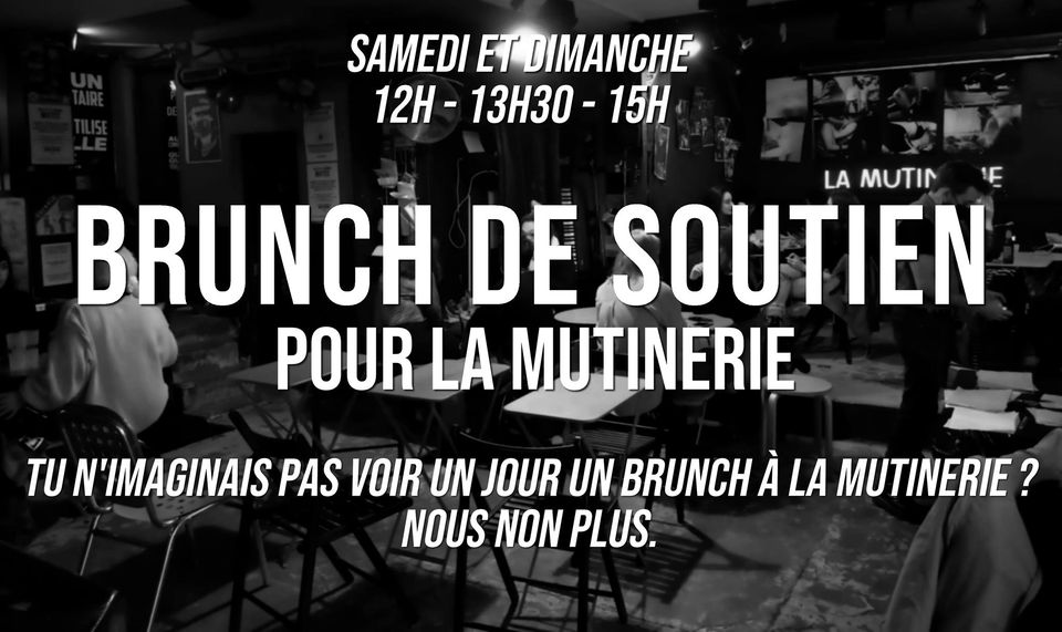 brunch de soutien à la mutinerie - bar queer trans féministe gouine à Paris