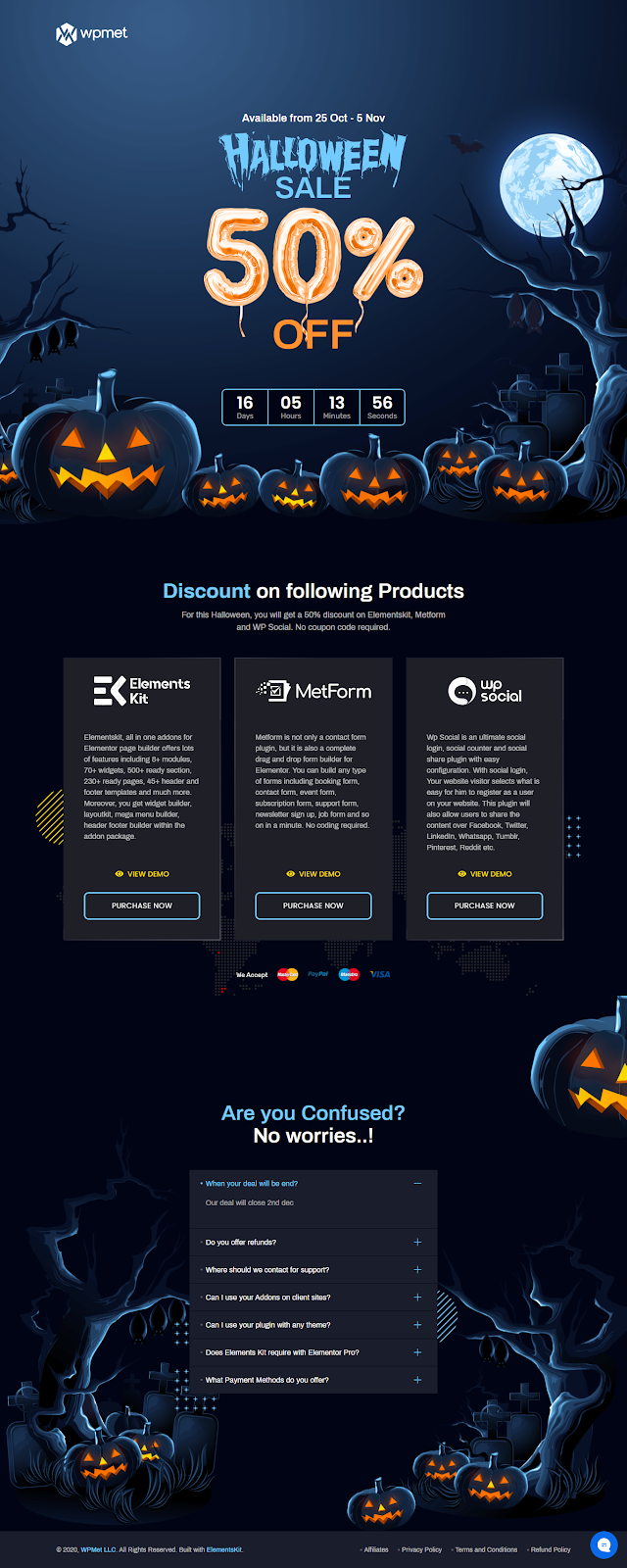 Halloween Landing Page