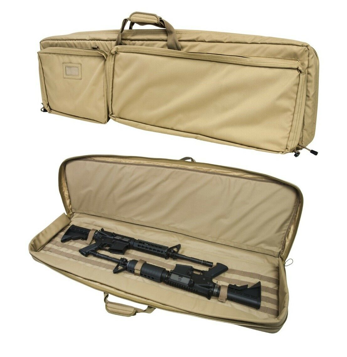 VISM 45" Padded Double Rifle Bag Tactical Soft Gun Case Carry Heavy