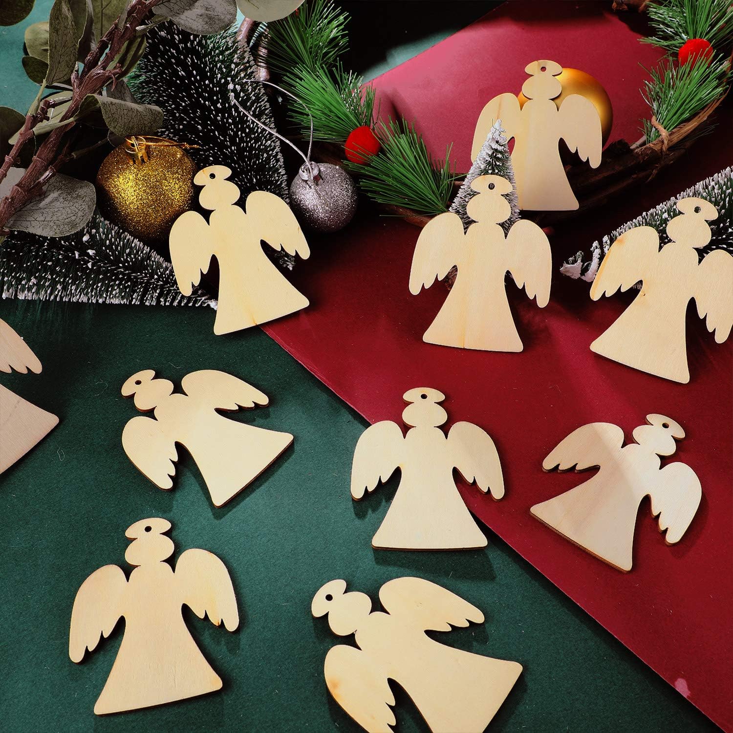 Wooden Angel Ornaments  