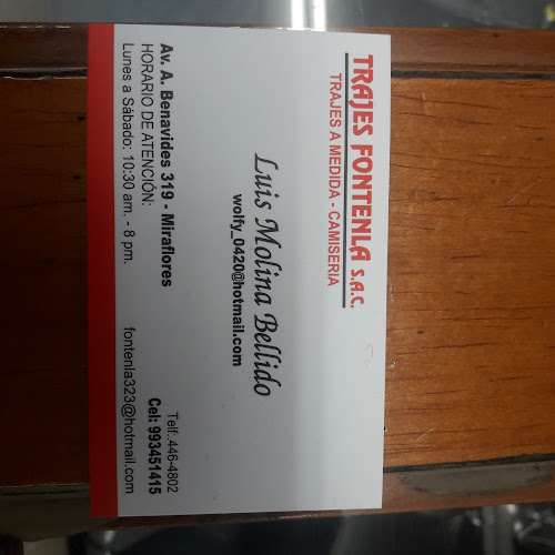 Av. Alfredo Benavides 319, Miraflores 15074, Perú