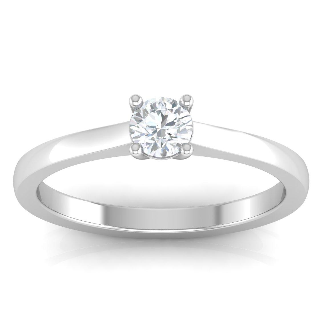 Engagement Rings Made of White Gold | White gold solitaire engagement ring