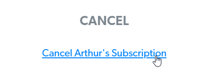 Scroll down and click 'Cancel Subscription.'