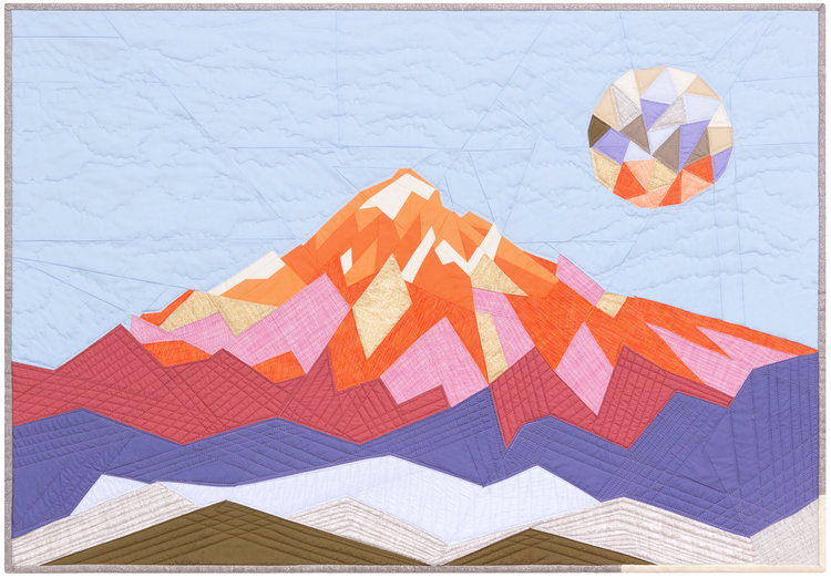 the elevated abstractions mountain quilt pattern 