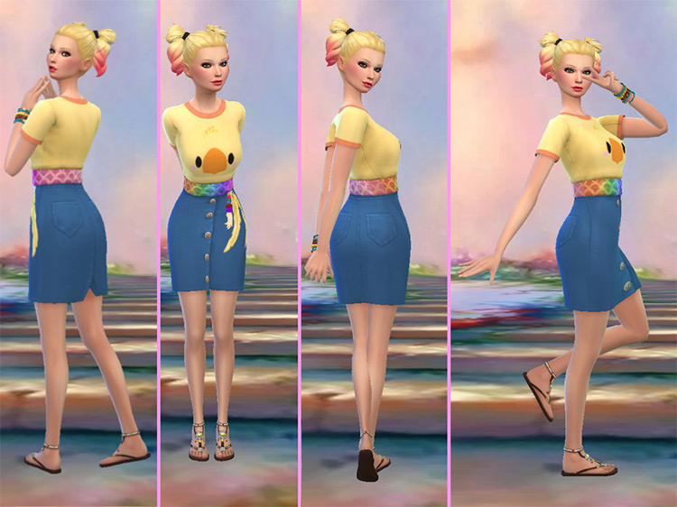 Chocodress Sims 4 CC screenshot