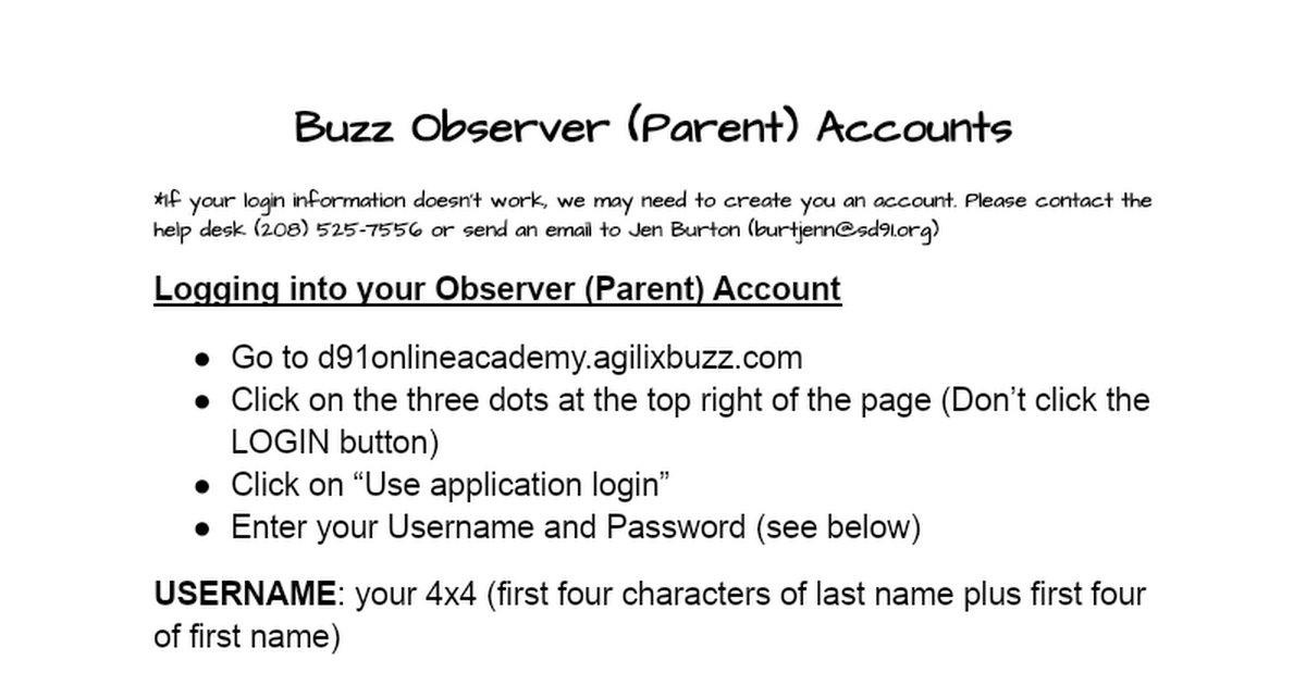 Buzz Observer Account