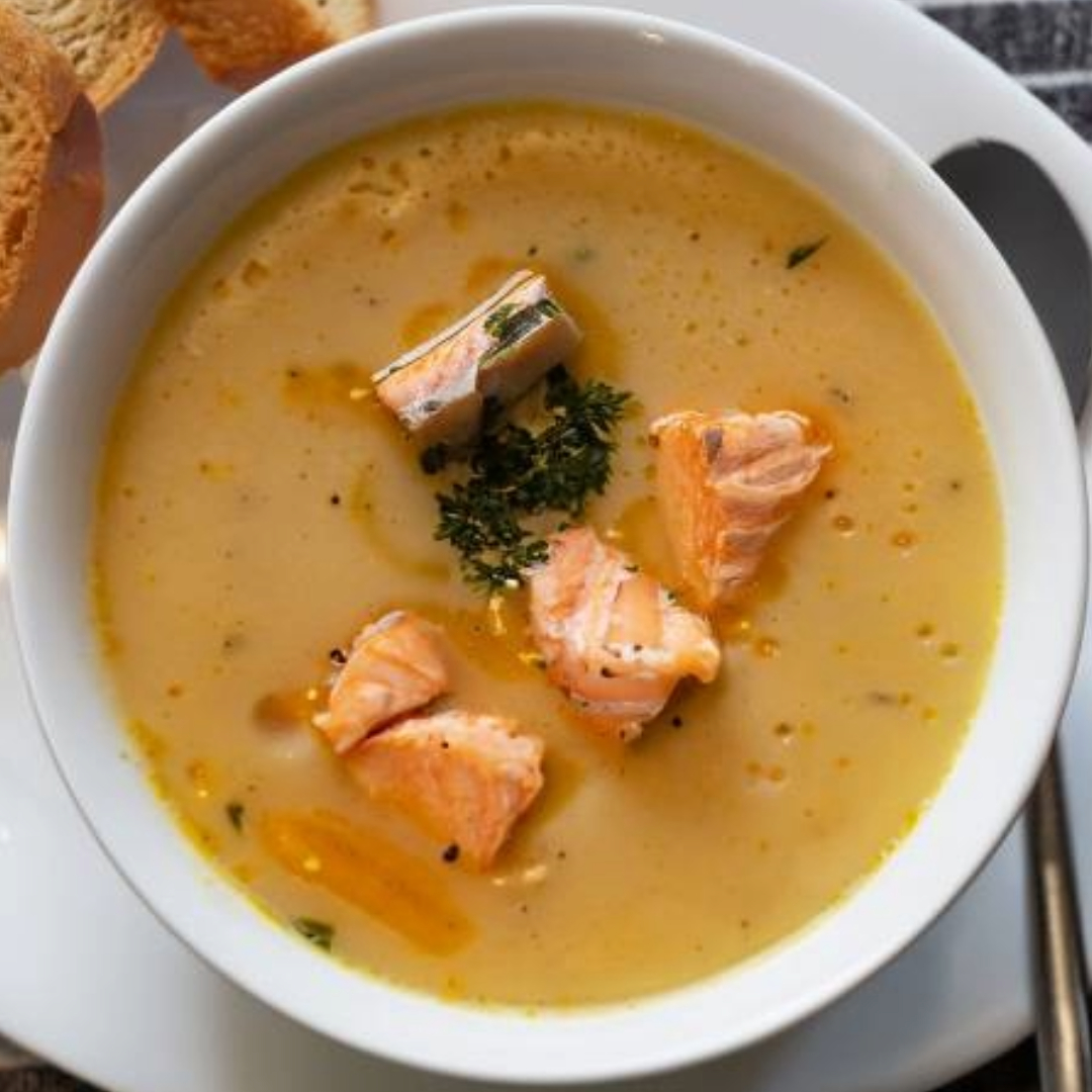 salmon and potato soup