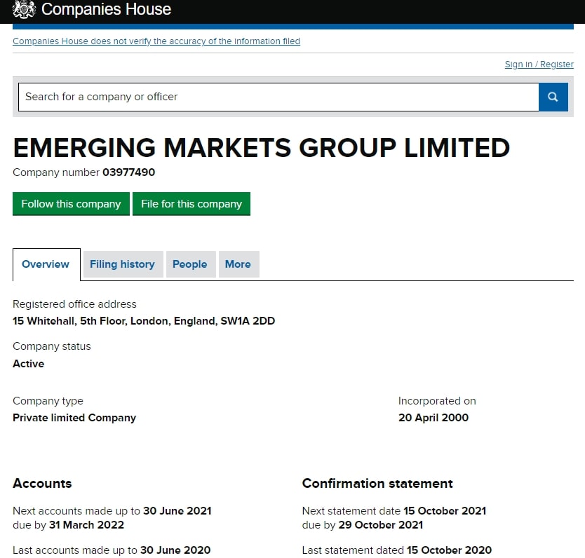 Emerging Markets Group отзывы пользователей и подробный обзор торговых предложений