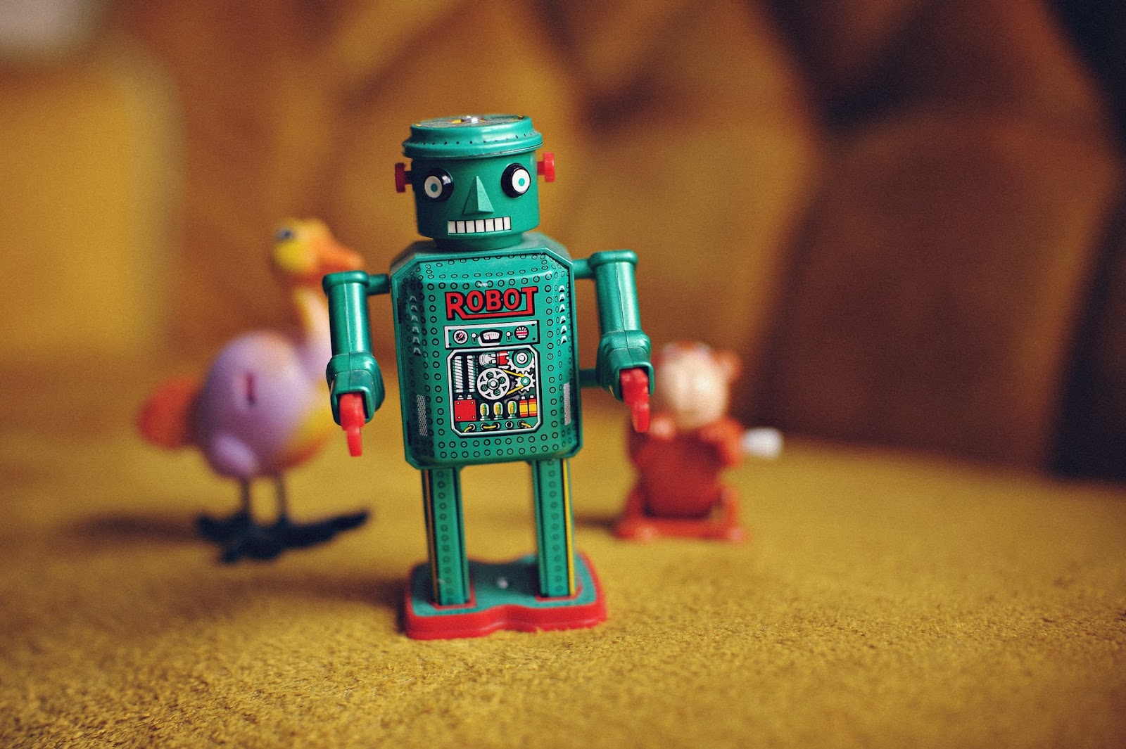 A small green Google bot - Keep him happy and you'll see great SEO results