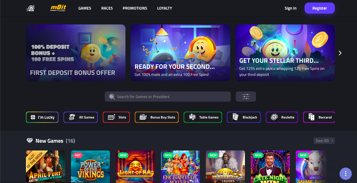 mBit Casino Stake.com similar gambling site