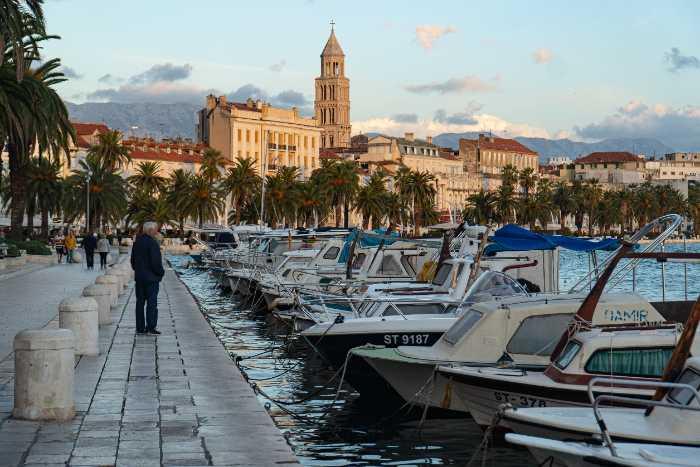 The harbour in Split, Croatia