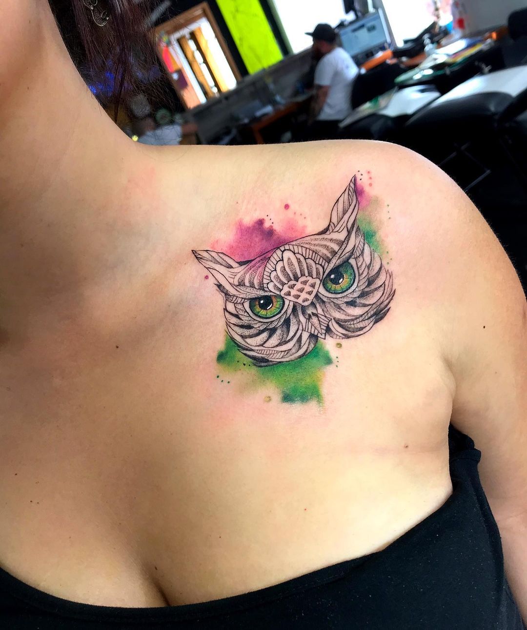 Owl Mandala Tattoo Design