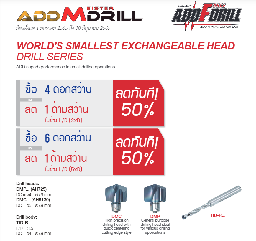 AddMeisterDrill ดอกสว่านแบบเปลี่ยนหัวได้ เล็กที่สุดในโลก