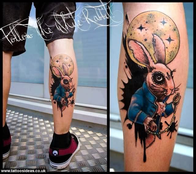 ลายสักกระต่าย ขา2