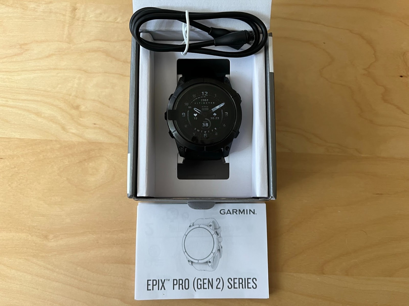  Garmin Epix Pro Gen 2 Sapphire: Titanium 51 mm  SmartwatchAMOLED Up to 31 Days Battery Life, Multisport & Outdoor GPS  Watch w/Flashlights & Wearable4U Gift Bundle : Electronics
