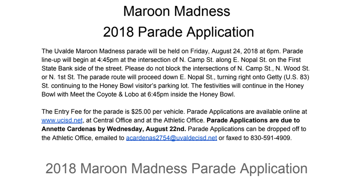 Maroon Madness 2018 Parade Application.pdf