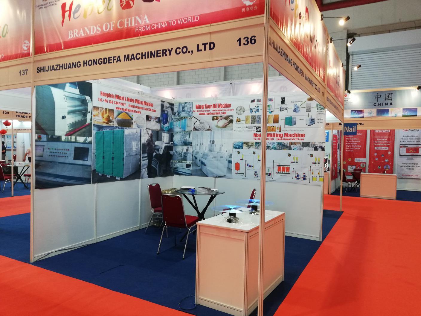  Hongdefa Machinery booth for flour mill machine in the show