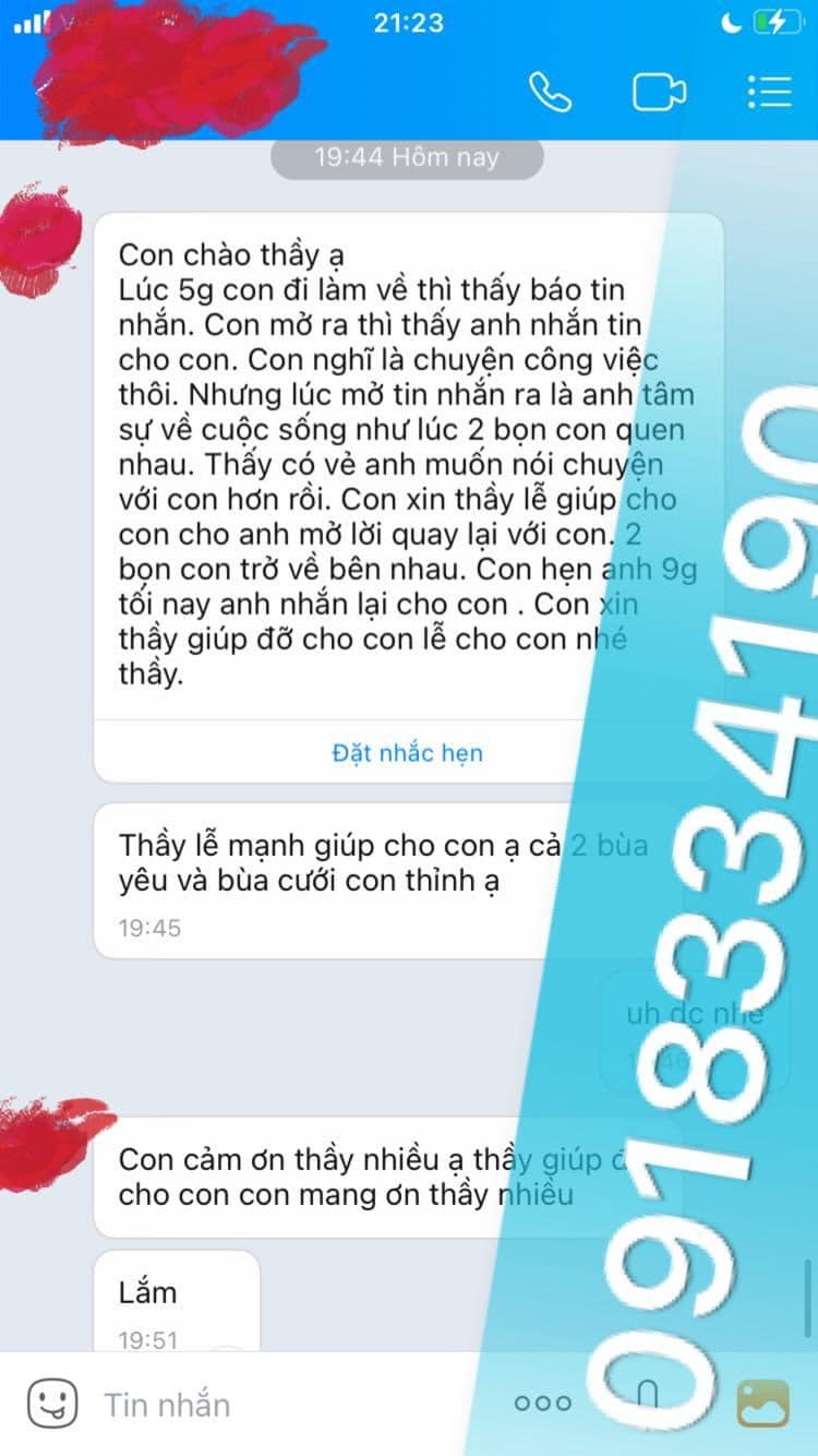 Để giữ người mình yêu khi họ ngoại tình với người yêu cũ thì bạn liên hệ trực tiếp thầy Pá vi để được giúp cách hiệu quả nhất. Bùa thầy Pá vi đã qua kiểm nghiệm thực tế khi giúp đỡ nhiều người giữ lại tình yêu khi bị phản bội.