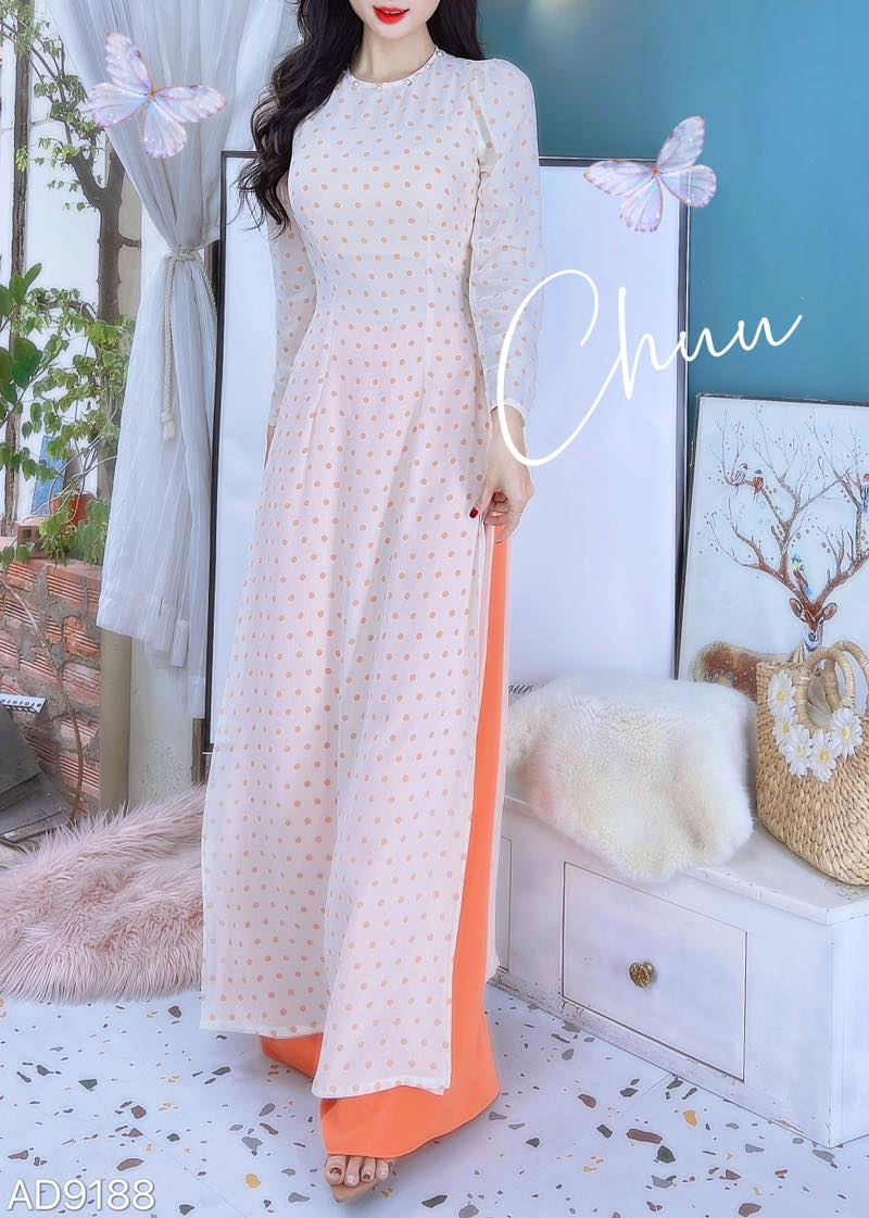 Áo Dài 4 Tà Cổ Kiềng TL AD9188 