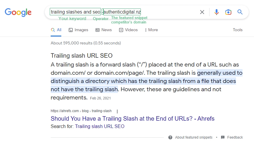 how to check if you can rank for a featured snippet