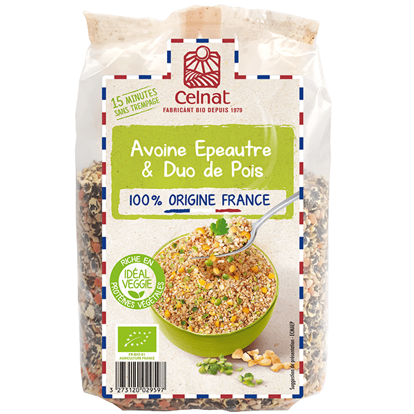 Mélange veggie – Avoine Epeautre & Duo de Pois 100% Origine France