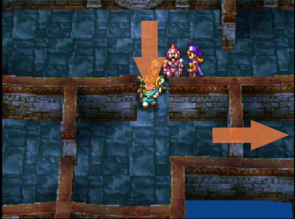 Follow this path to get to the next floor (1) | Dragon Quest IV