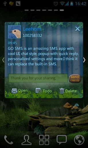 GO SMS Pro ForestSong SuperThe apk