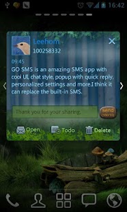 GO SMS Pro ForestSong SuperThe apk Review
