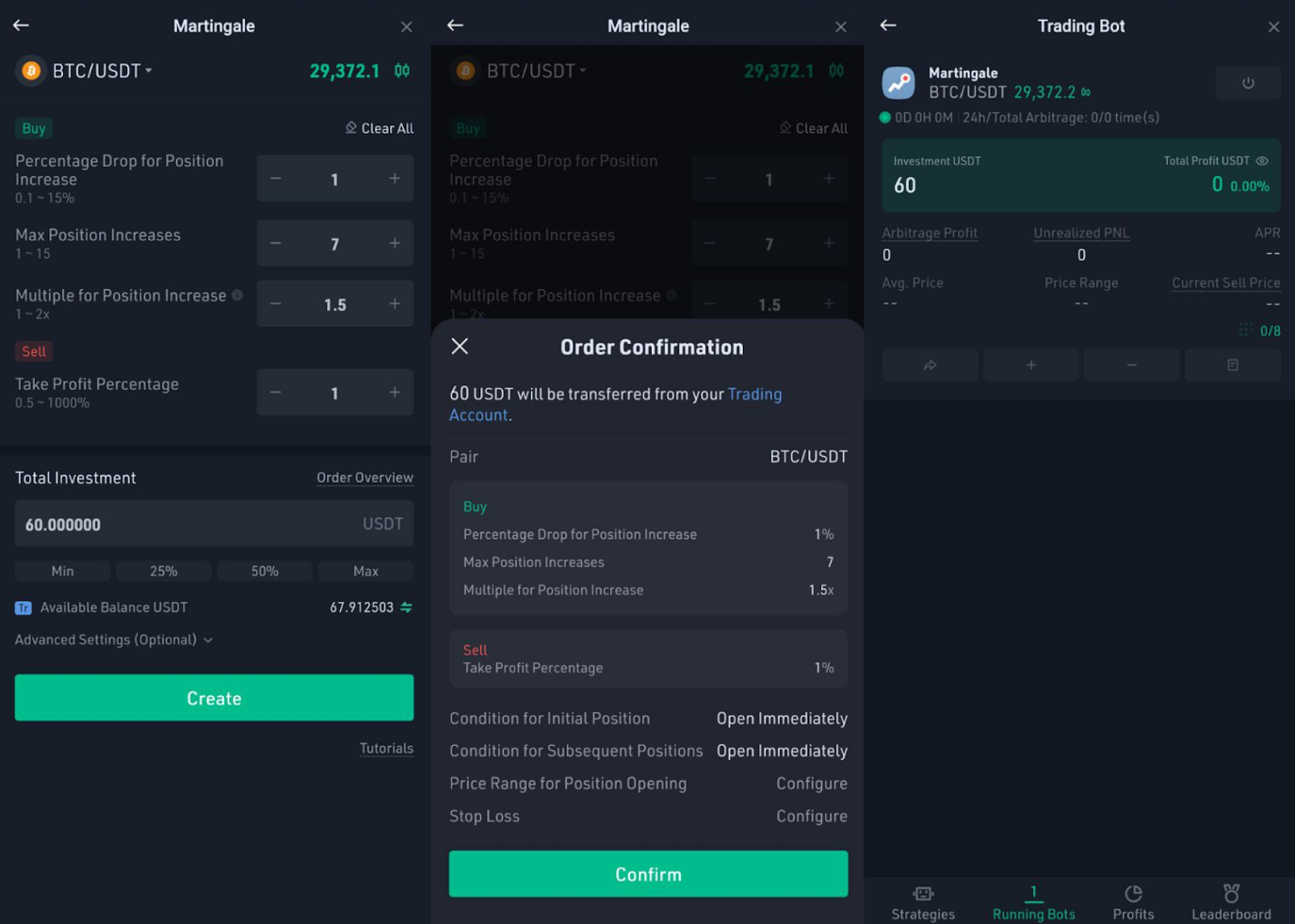 Starting Your Martingale Trading Bot