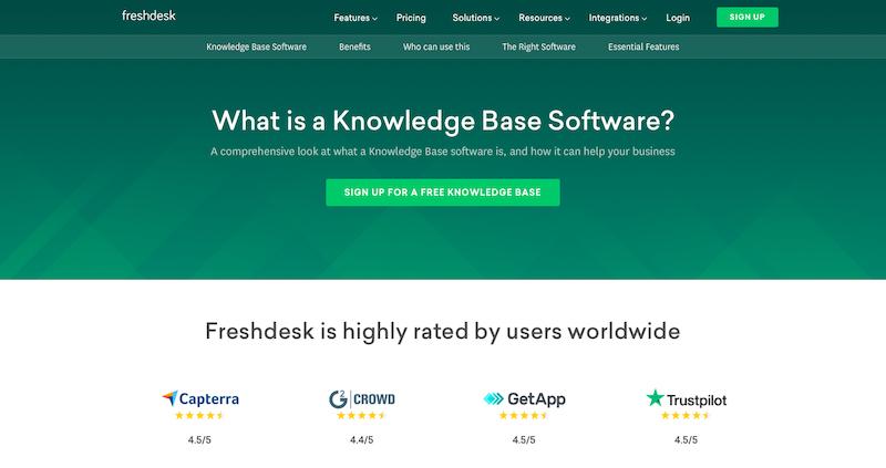 Freshdesk - Outil de base de connaissances 