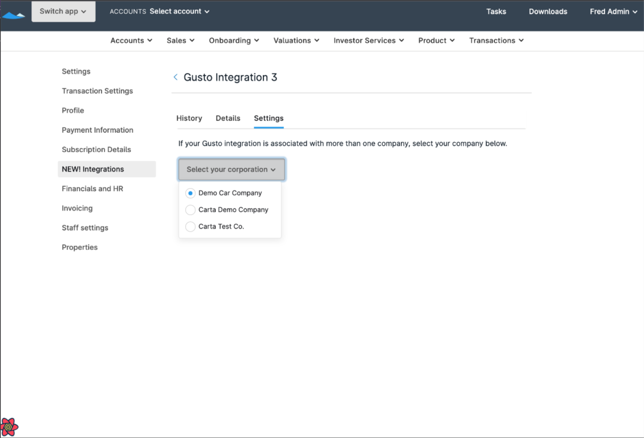How to set up an integration with Gusto