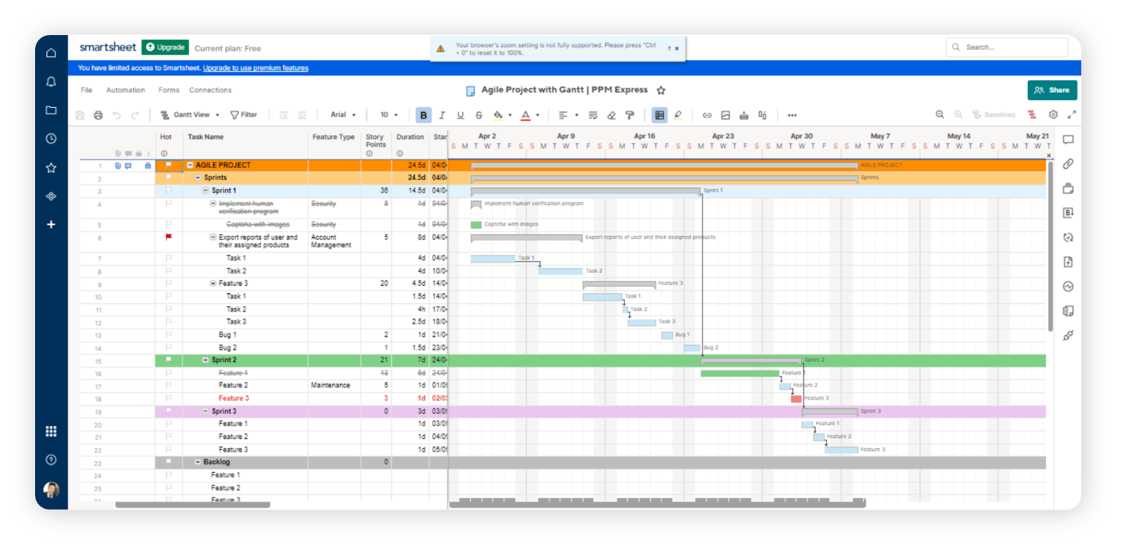 Smartsheet as an Excel alternative