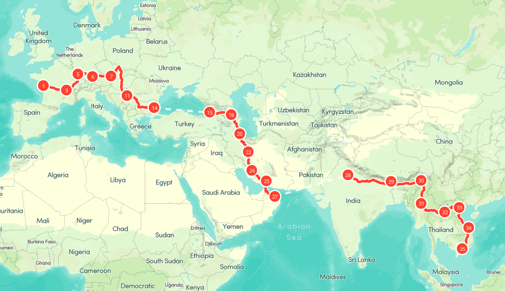 Roadmap from France to Vietnam