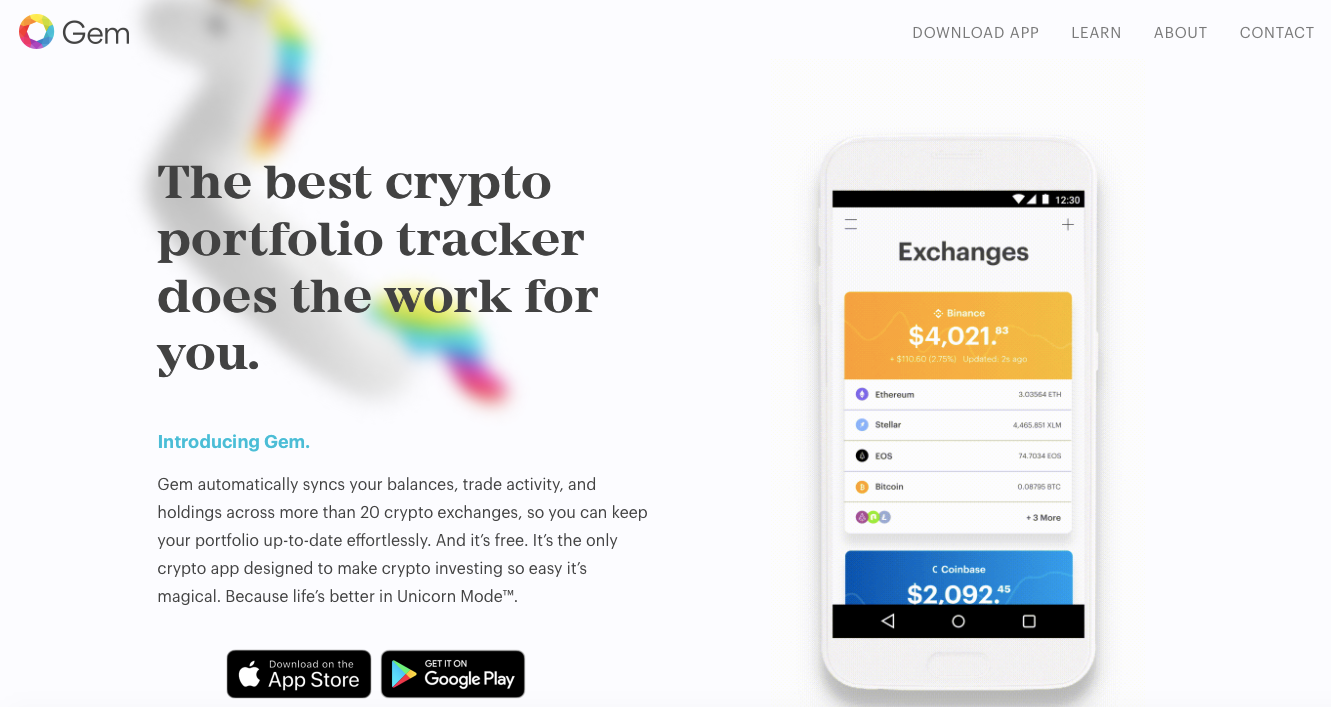 Gem crypto app website