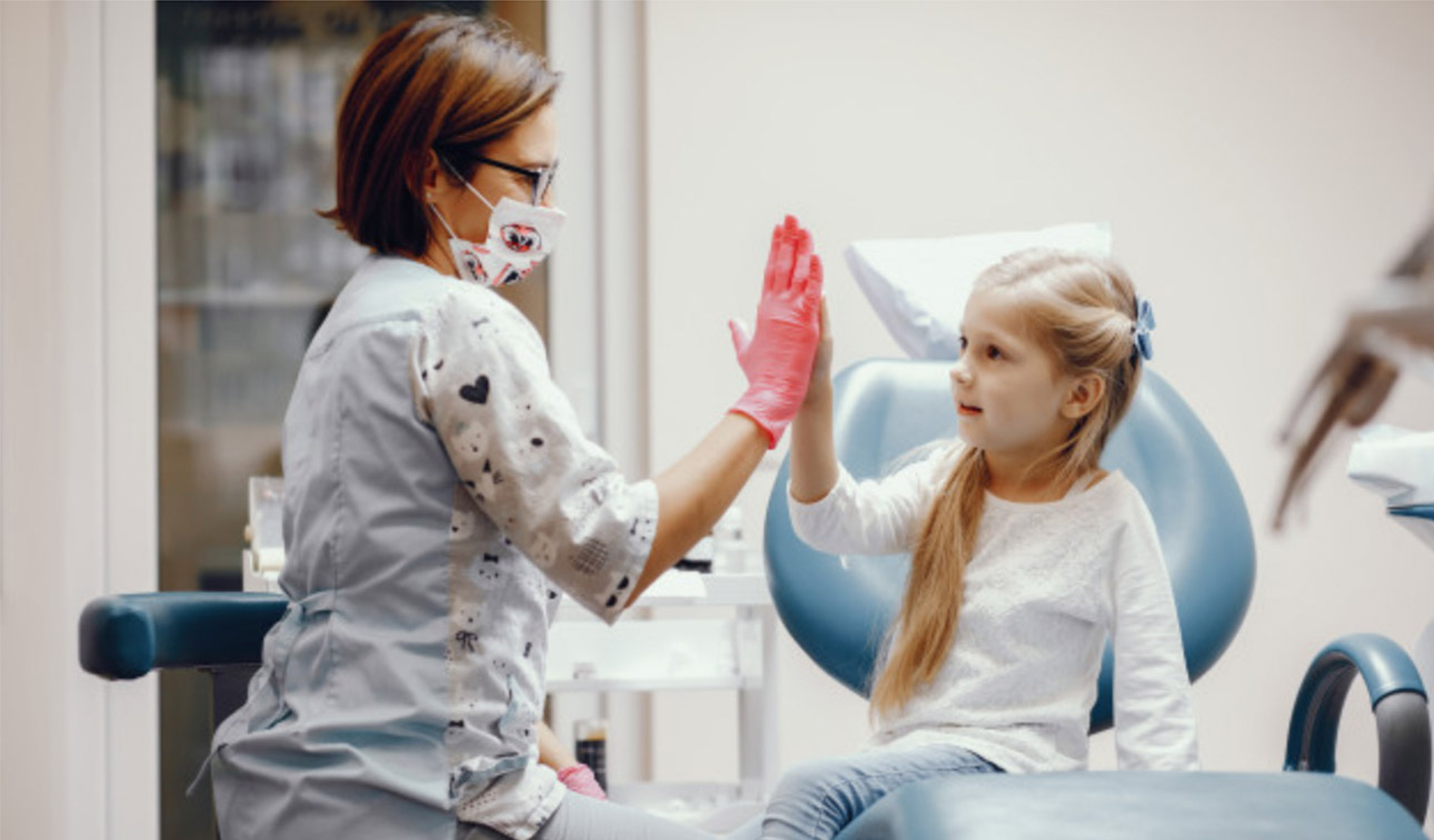 Child and dentist