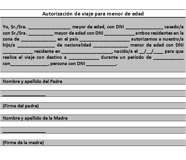 Carta Modelo Permiso Por Viaje Doc My XXX Hot Girl