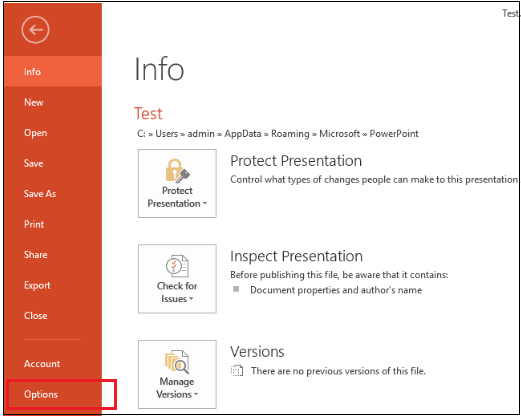 presentation not working in powerpoint