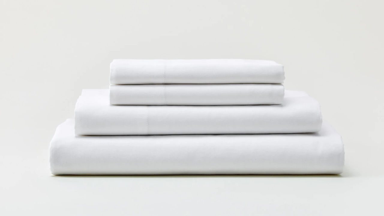 Sijo TempTune Cotton Sheet Set neatly folded on a white surface.