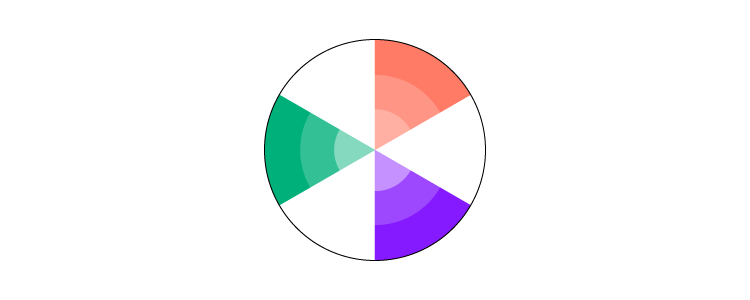 triadic color scheme for your color palatte