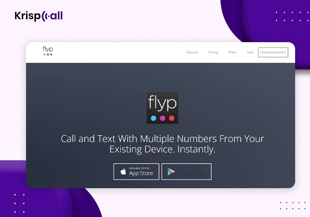 flyp Alternate phone number provider 