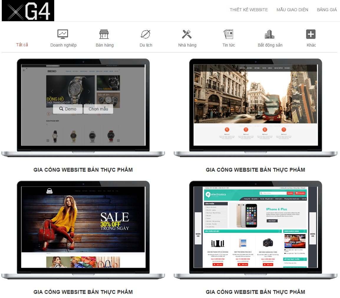 gia công website giá rẻ