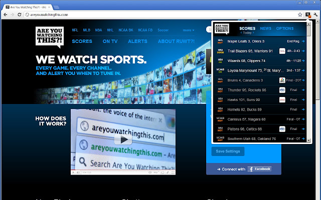 Are You Watching This?! Sports chrome extension
