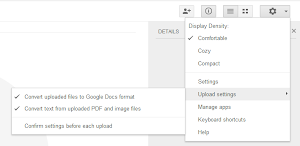 Change Google Drive Settings to Convert Uploaded Documents